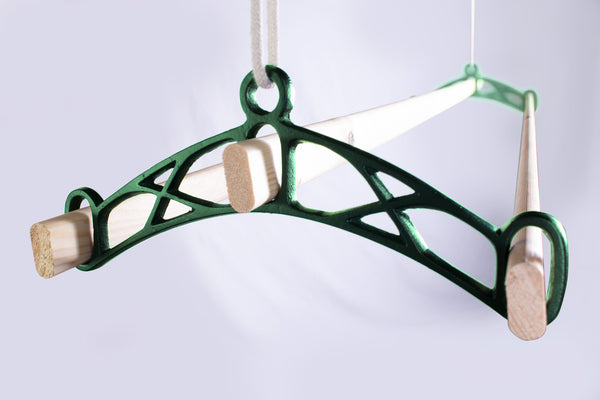 Traditional Ceiling Hanging Clothes Airer - Green